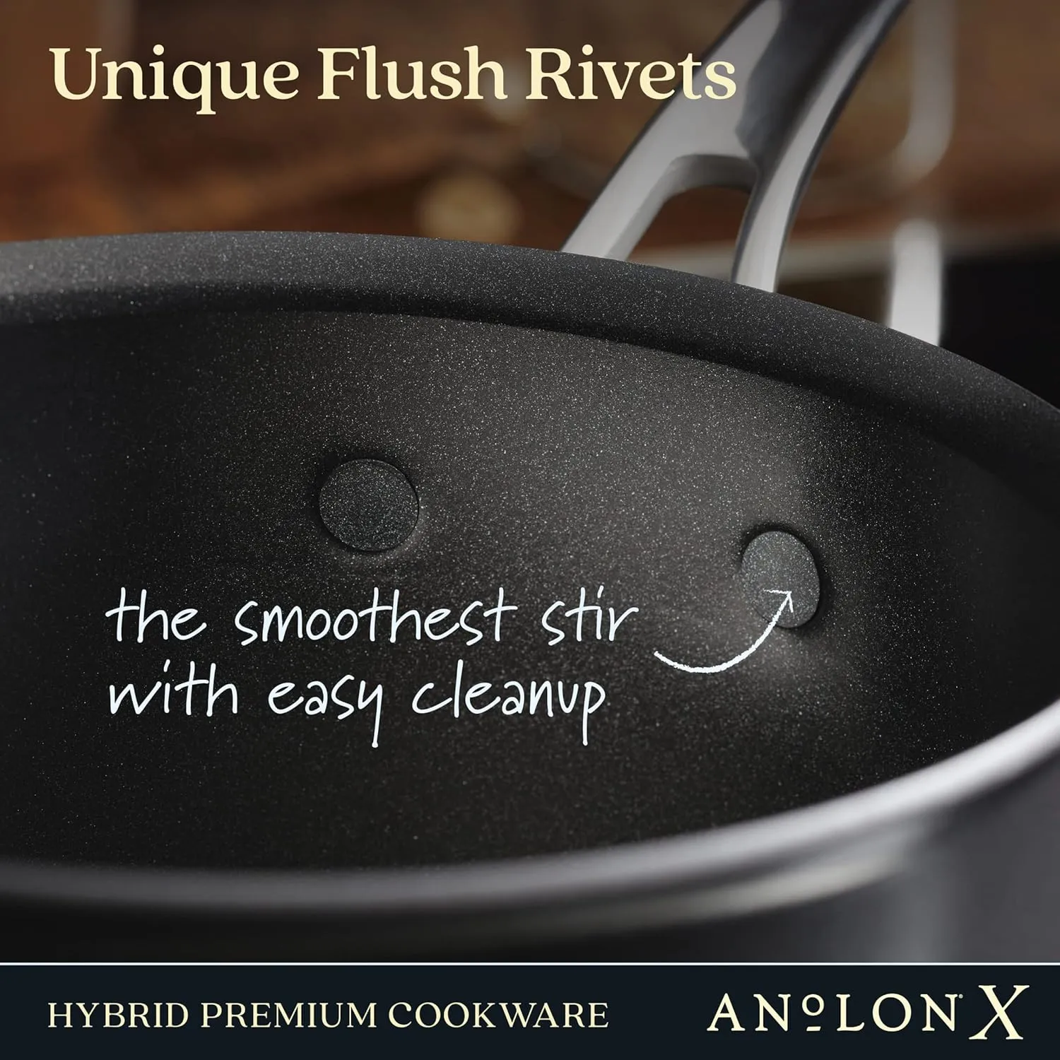 Anolon X Cookware/Pots and Pans Set, 8 Piece, Dark Gray - Image 9