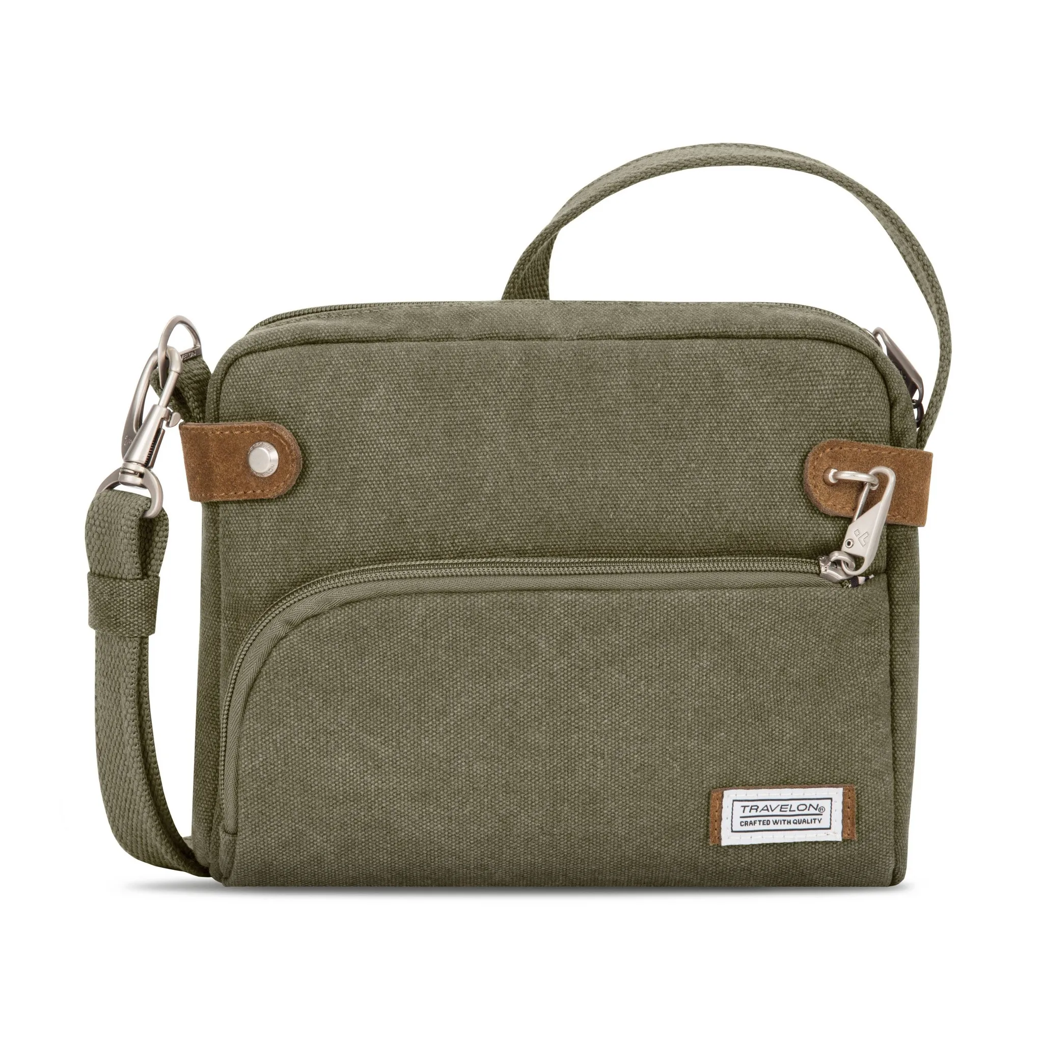 Anti-Theft Crossbody Bag - Deep Sage - Image 5