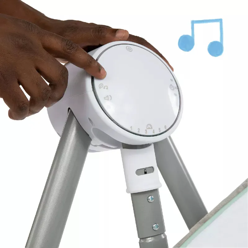 Anyway Sway 5-Speed Multi-Direction Portable Baby Swing - Grey - Image 5