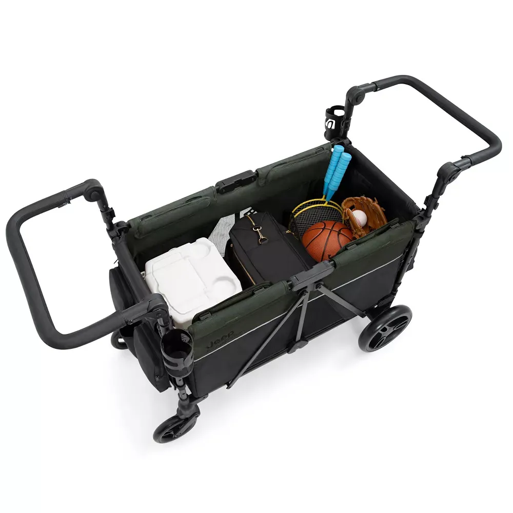 Aries Stroller Wagon - Black/Green - Image 2