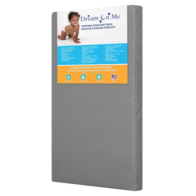 Aster 3" Fiber Portable Mini Crib Mattress