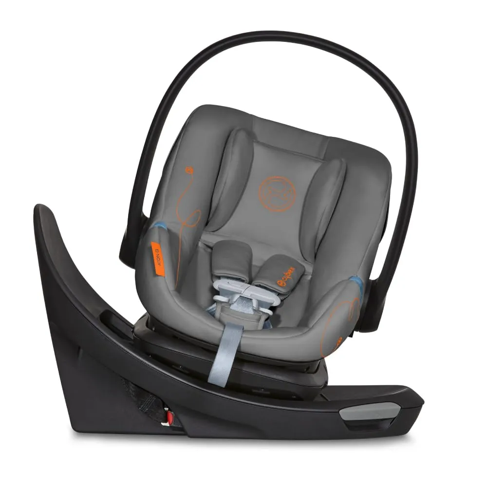 Aton G Swivel SensorSafe Infant Car Seat - Lava Grey - Image 2