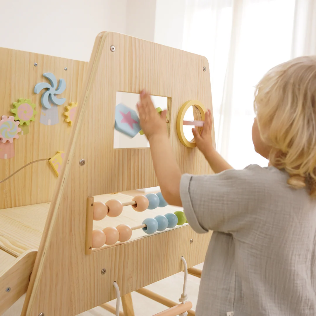 Avenlur Cherry 5-in-1 Wooden Indoor Climber – Montessori Play Gym for Toddlers & Kids - Image 6