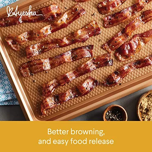 Ayesha Curry 7-Piece Bakeware Set - Cookie Pans, Loaf Pan, Cake Pans - Image 7