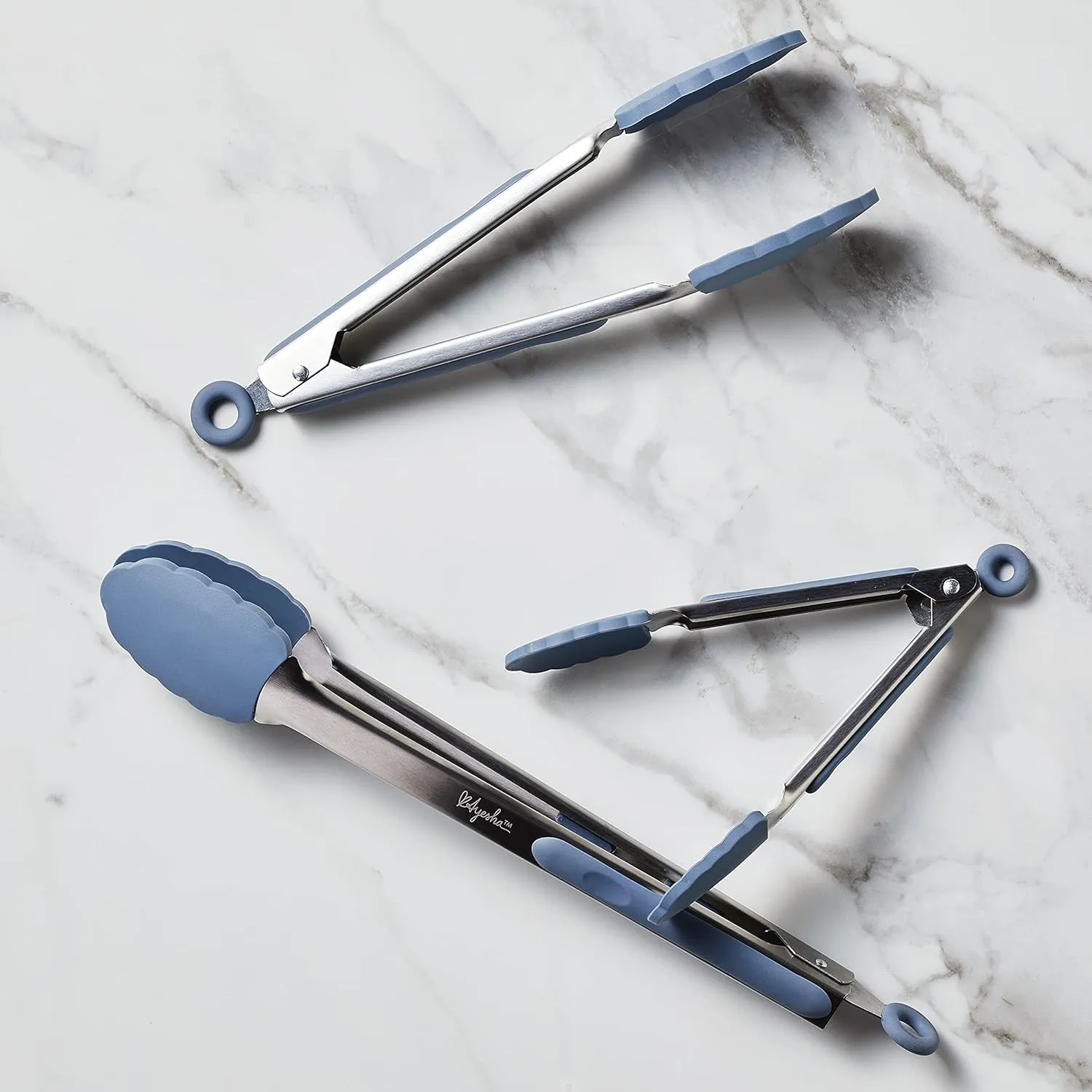 Ayesha Curry Tools & Gadgets 3-Piece Locking Tongs - 7" Locking Tong, 9" Locking Tong, 12" Locking Tong - Image 3