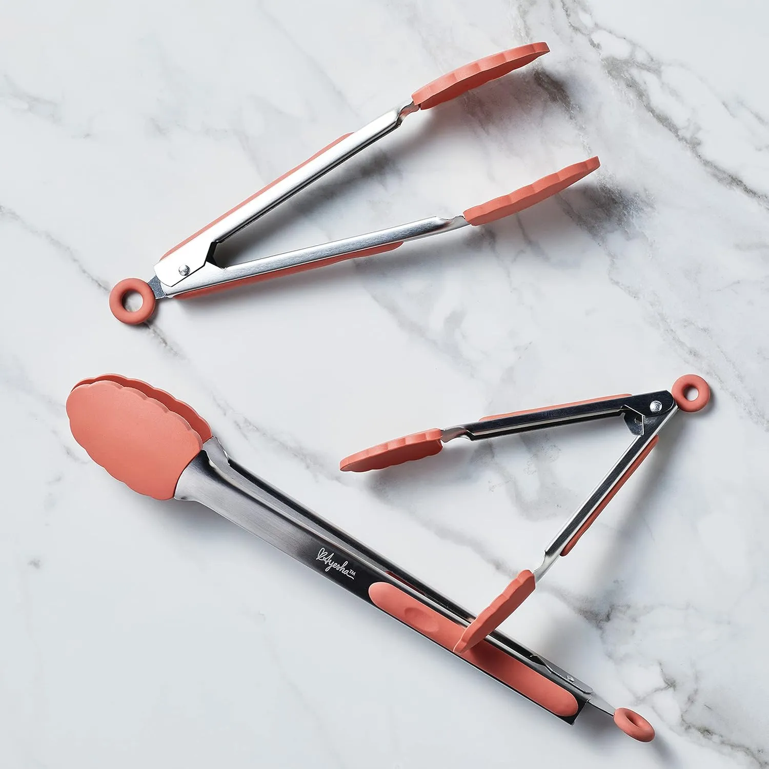 Ayesha Curry 3-Piece Locking Tongs- Redwood - Image 2