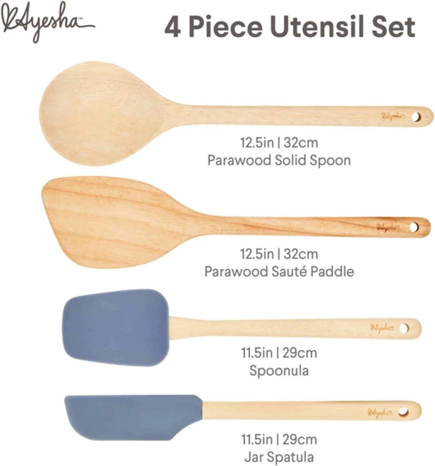 Ayesha Curry Tools & Gadgets Parawood 4-Piece Tool Set - Image 2