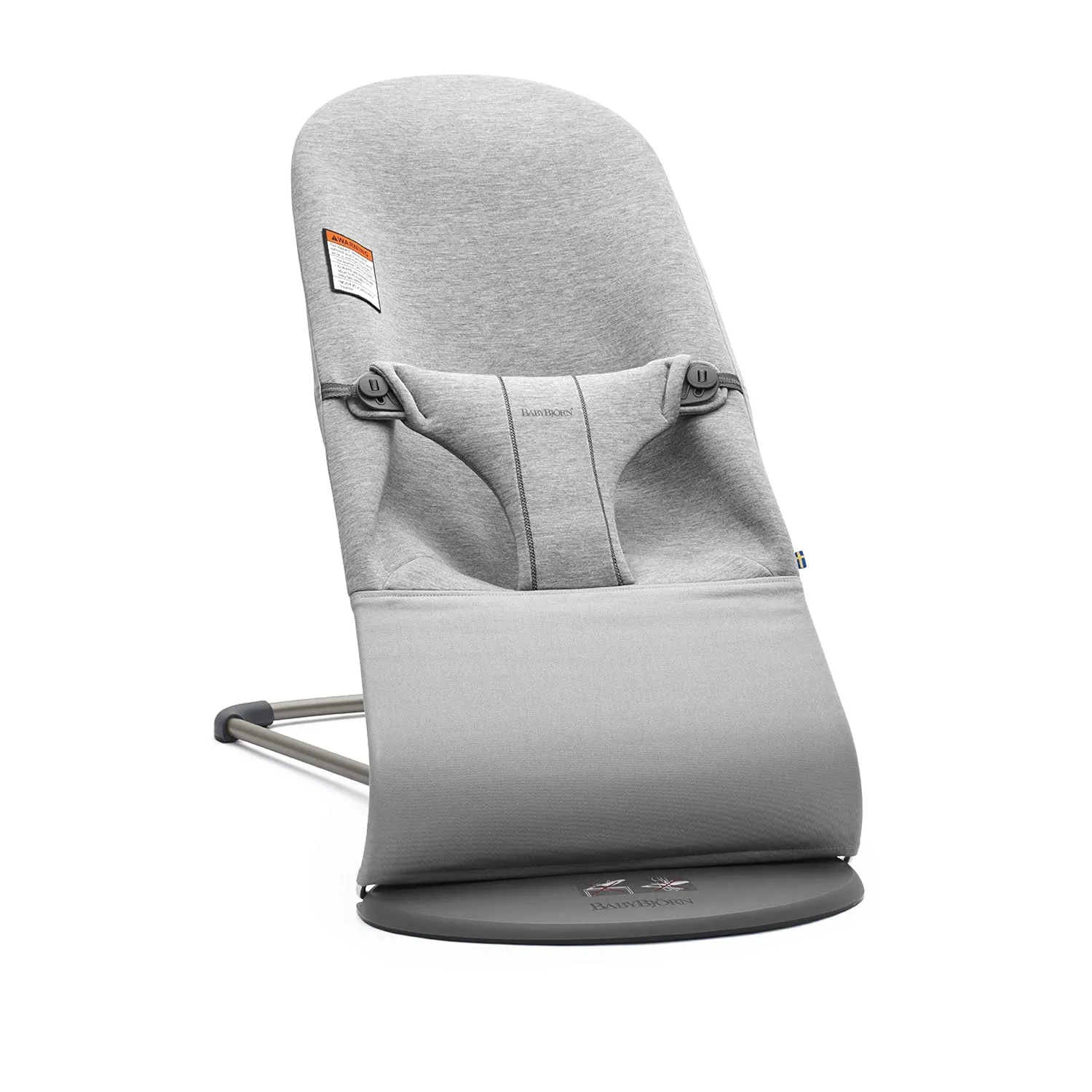 Baby Bouncer Bundle with Toy Bar - Light Gray