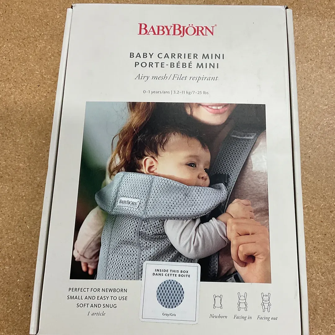 Baby Carrier Mini Gray 3D Mesh - Image 4