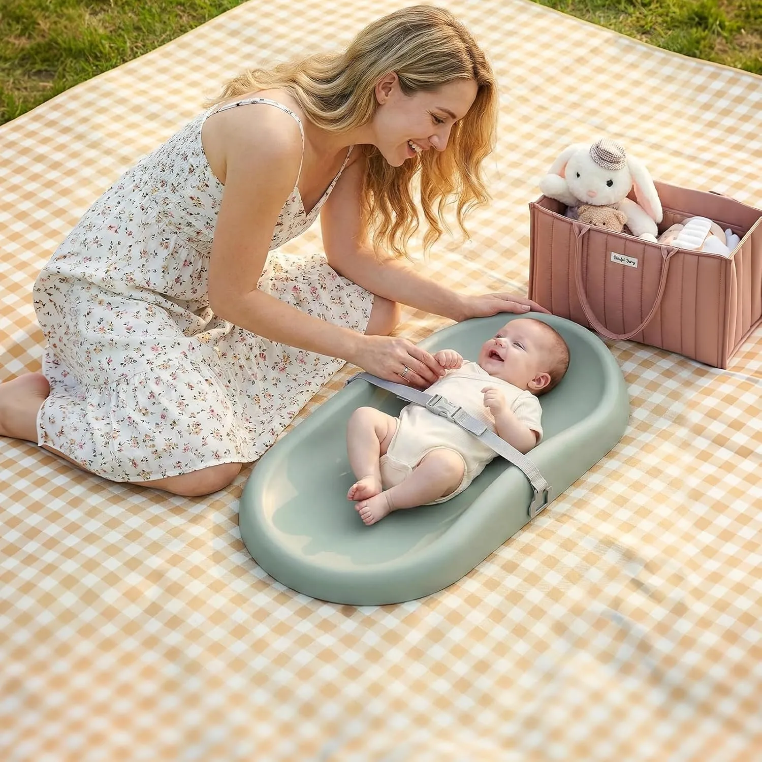 Baby Changing Pad - Green - Image 9
