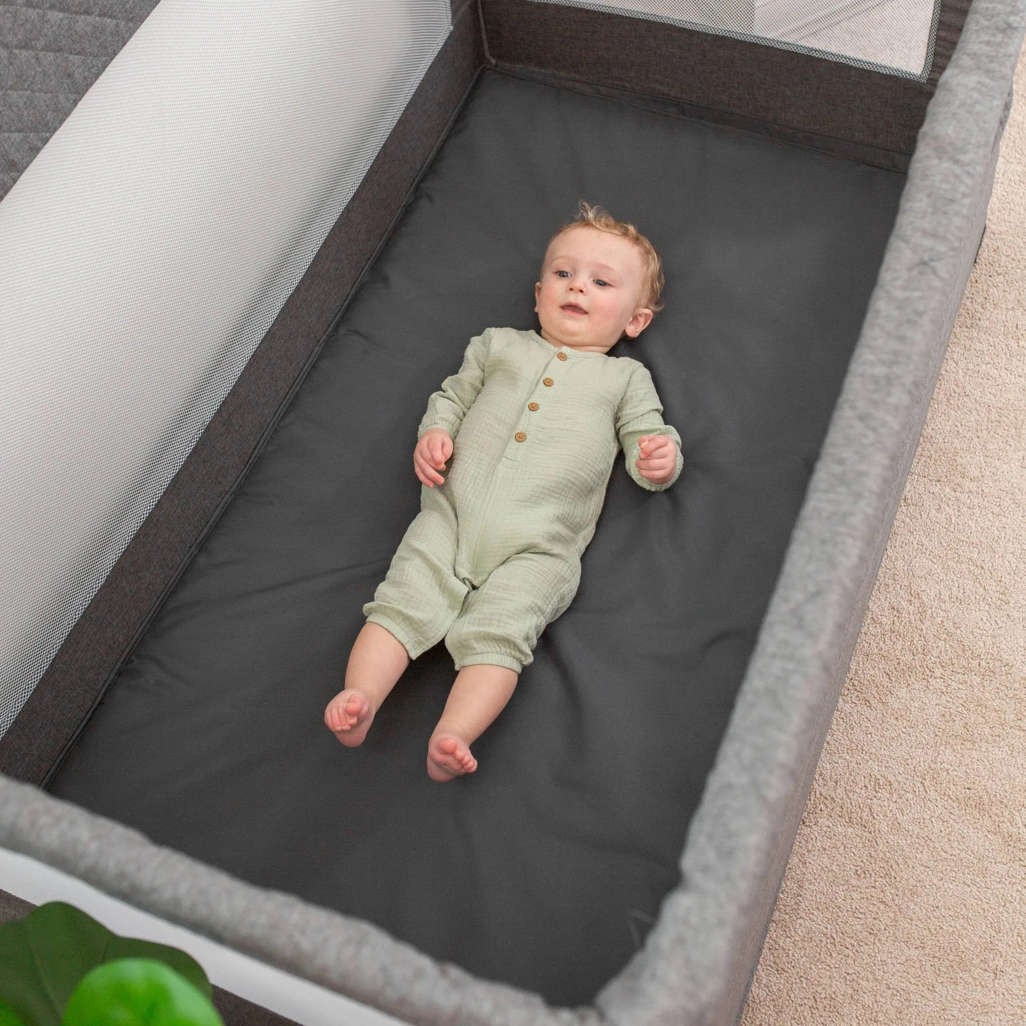 Baby Delight Lunaire Crib - Charcoal Tweed - Image 4