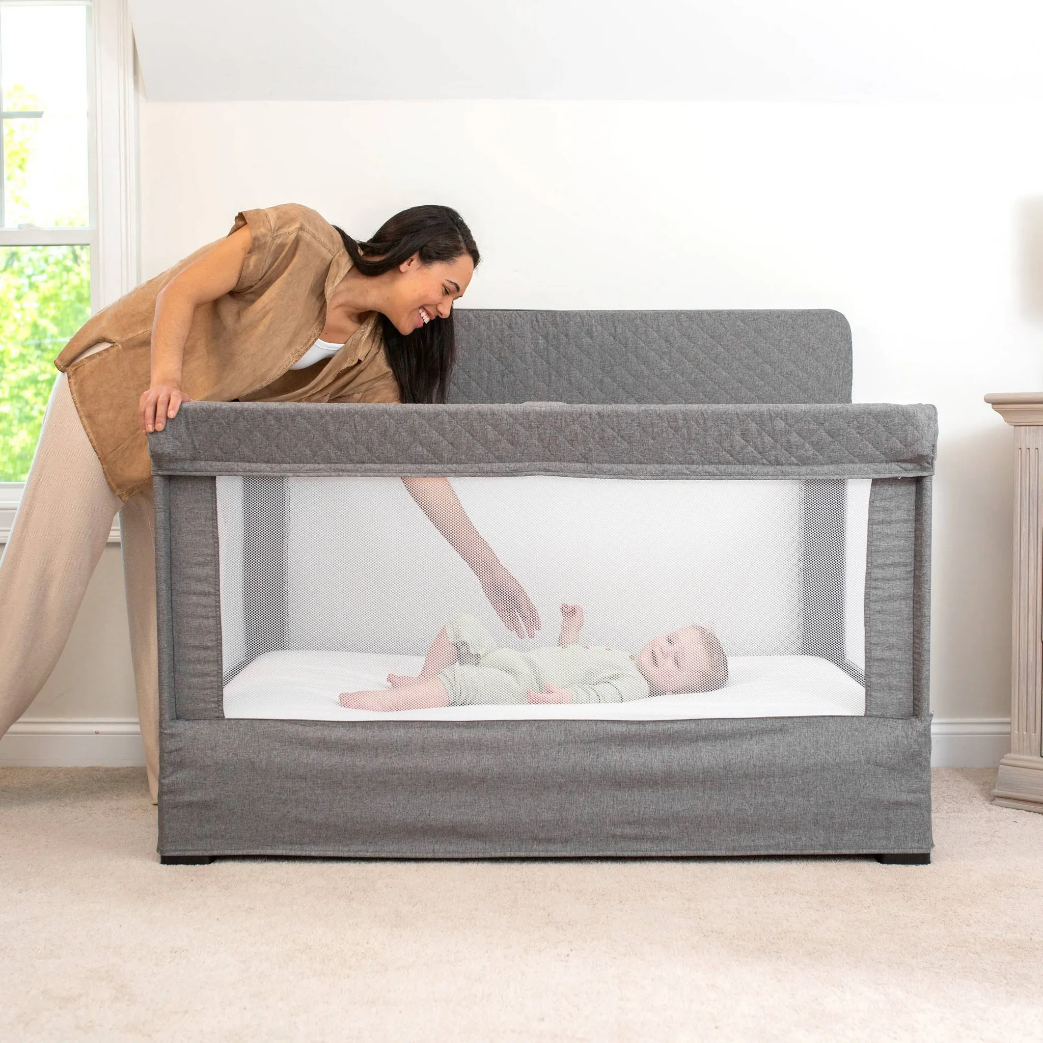 Baby Delight Lunaire Crib - Charcoal Tweed - Image 3