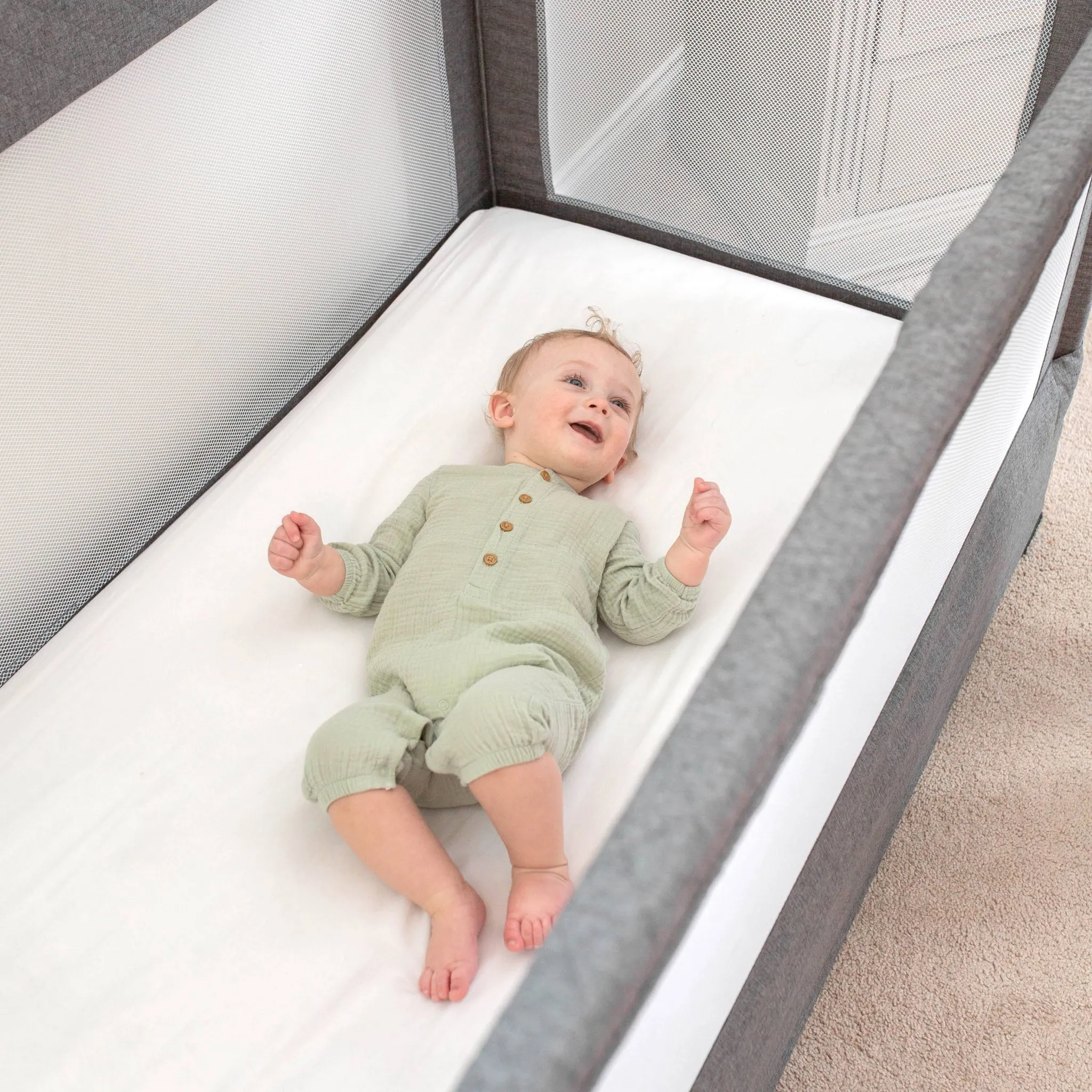 Baby Delight Lunaire Crib - Charcoal Tweed - Image 5