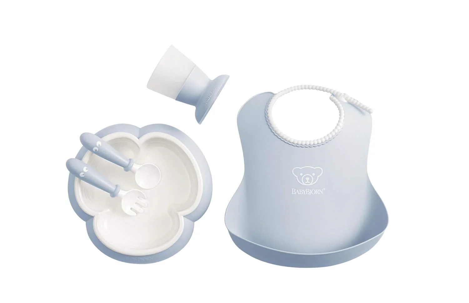 Baby Dinner Set, 5 pcs, Powder blue