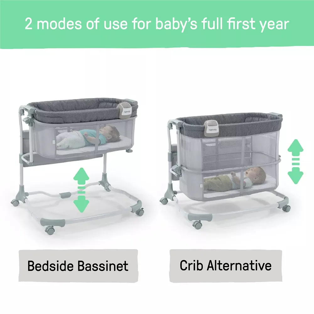 Baby Dream and Grow Bedside Bassinet - Multi - Image 2