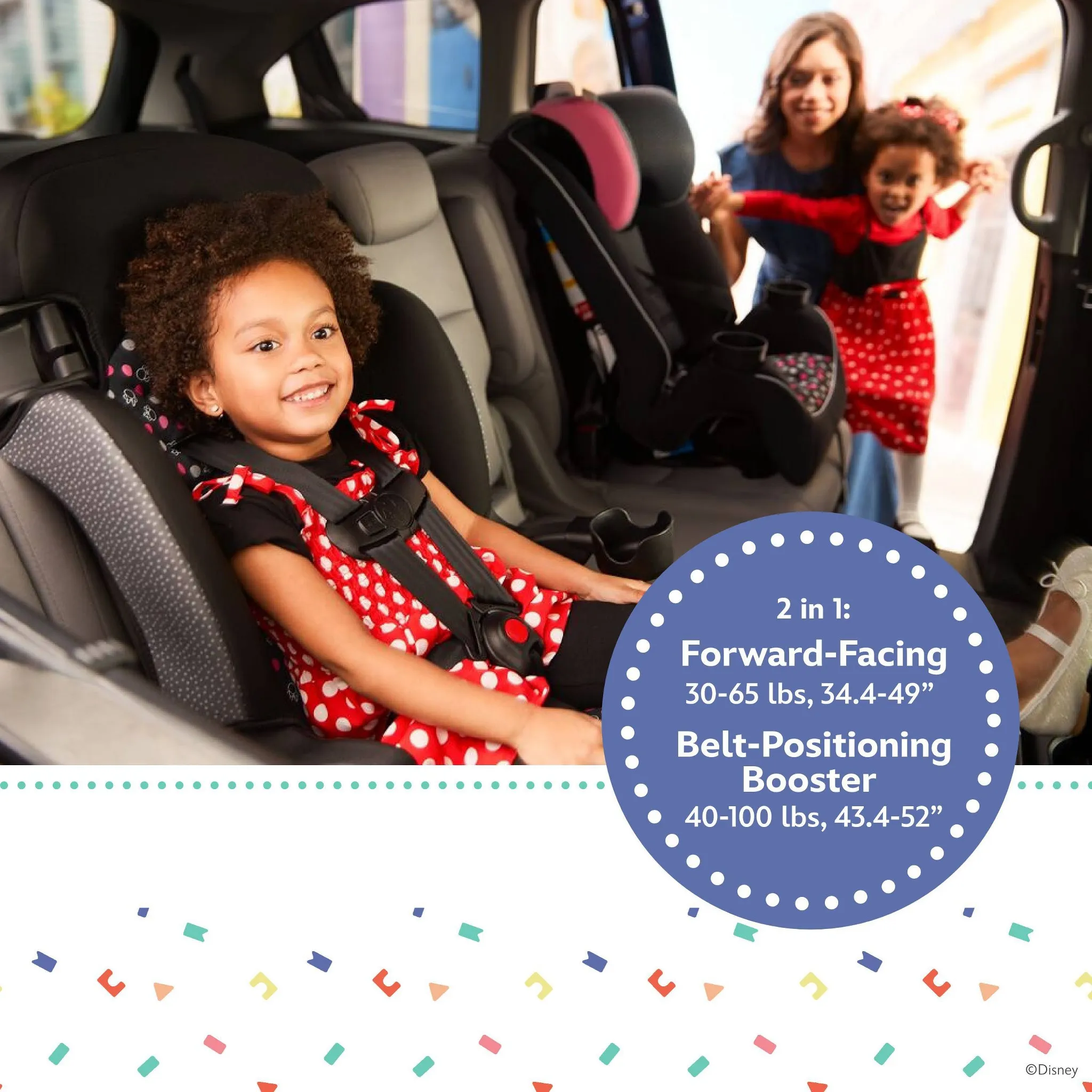 Baby Finale 2-in-1 Booster Car Seat - Modern Mickey - Image 5