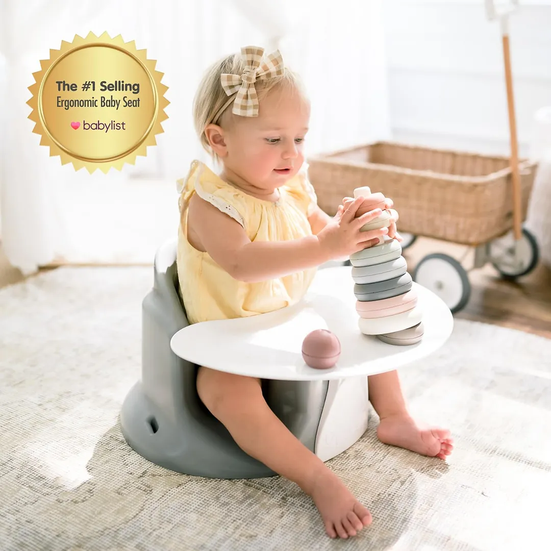 Baby Floor and Booster Seat - Grey - Image 4