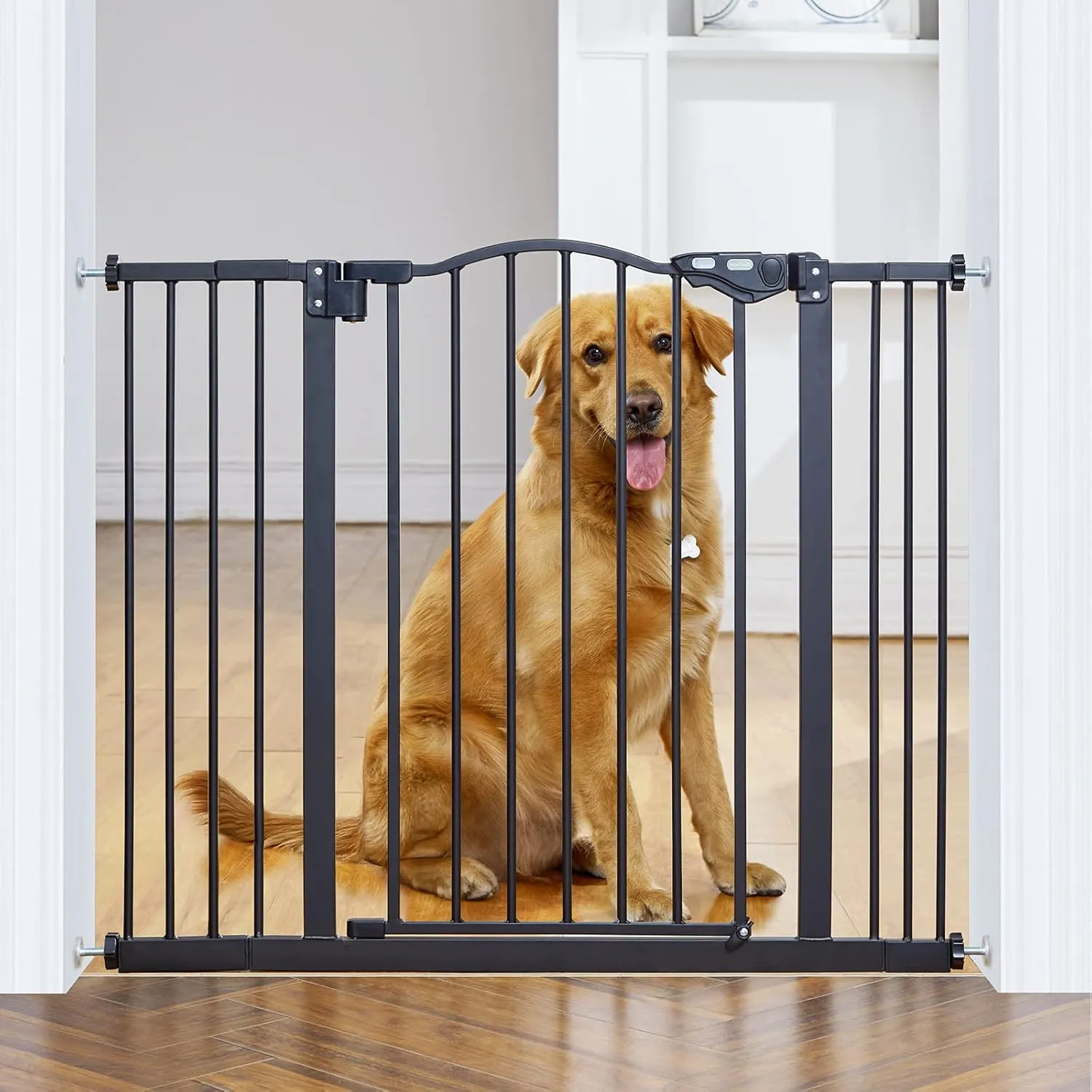 Baby Gate for Stairs and Doorways - Black - Image 2
