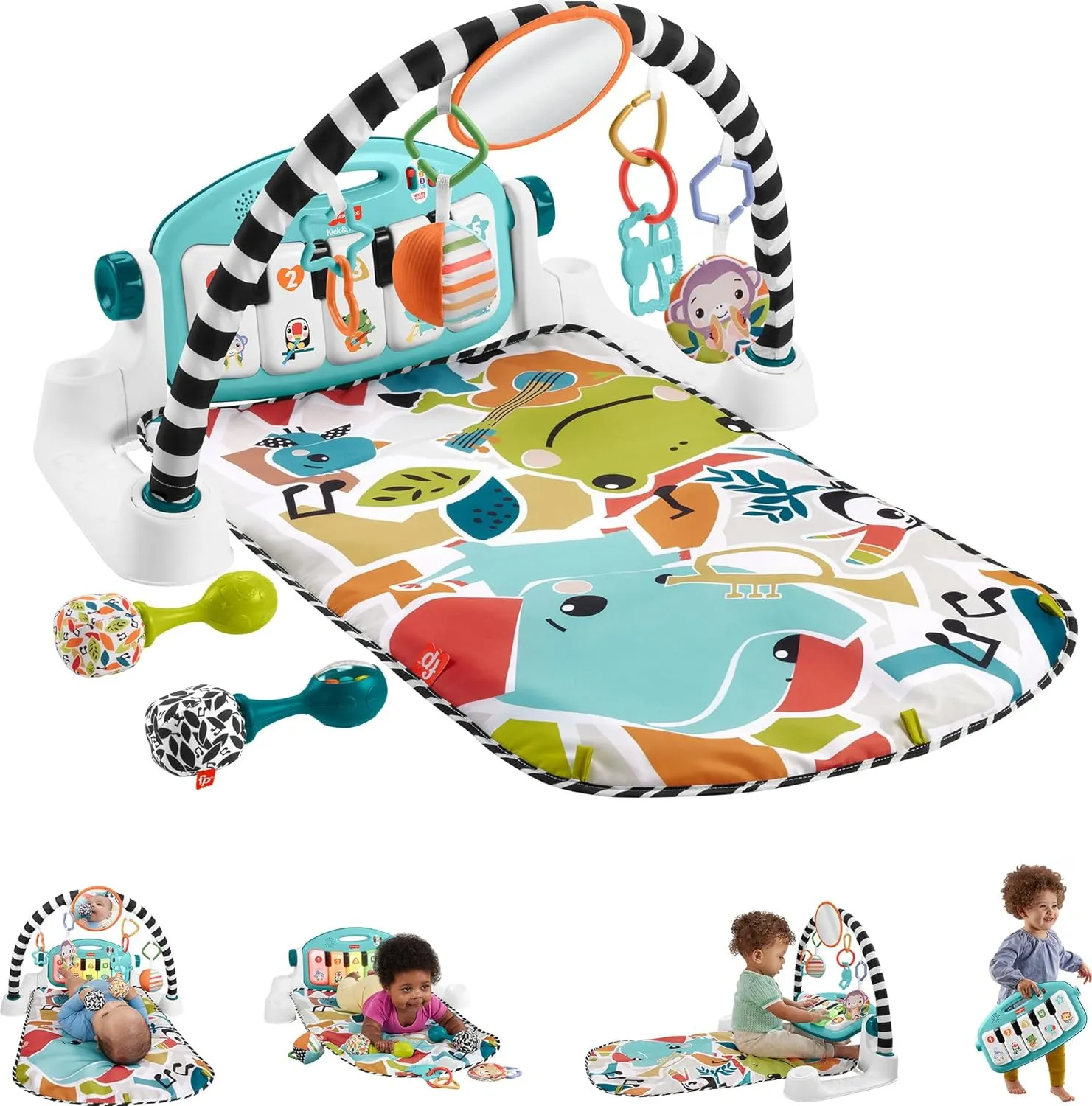 Baby Gift Set - Glow and Grow Kick & Play Piano Gym - Image 5