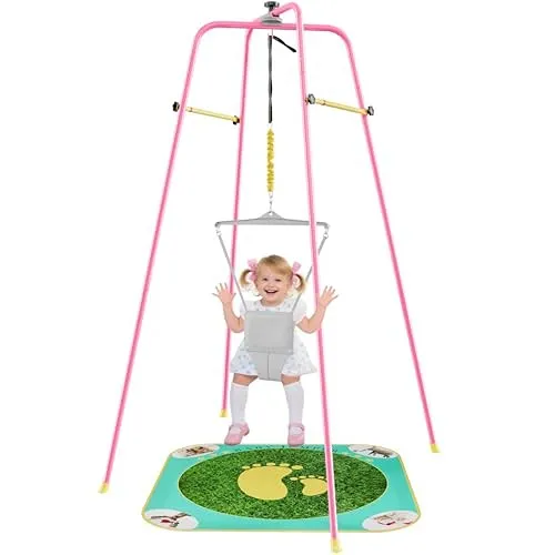 Baby Jumper with Stand - Peach