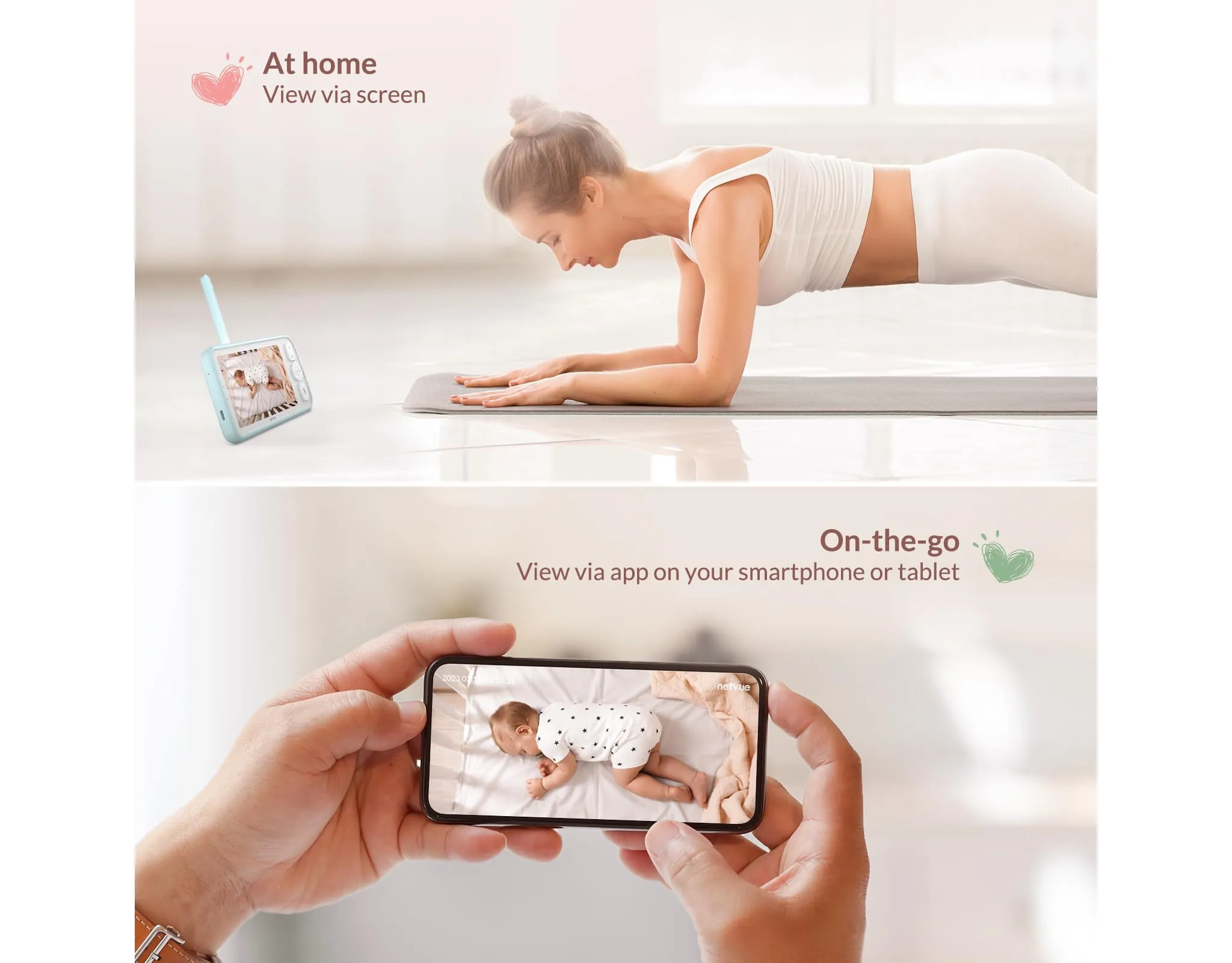 Baby Monitor with Camera & Audio – 5" 1080P HD Video Monitor - Image 3