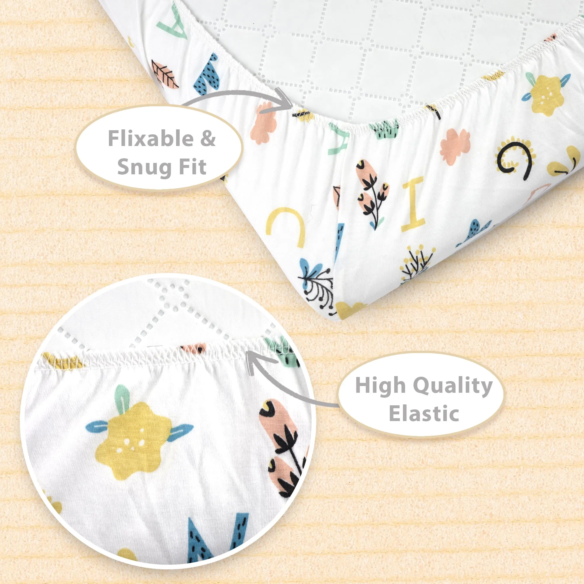 Baby Pack and Play Fitted Sheet - Safari - Image 7