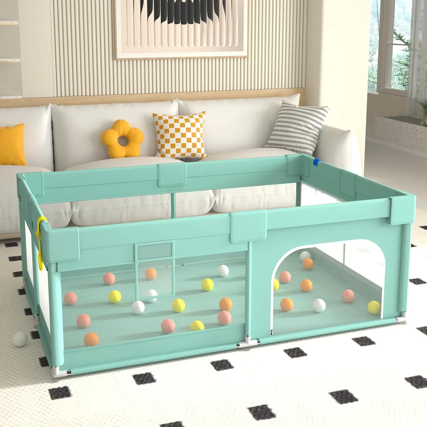 Baby Playpen - 73" X 49" - Image 3