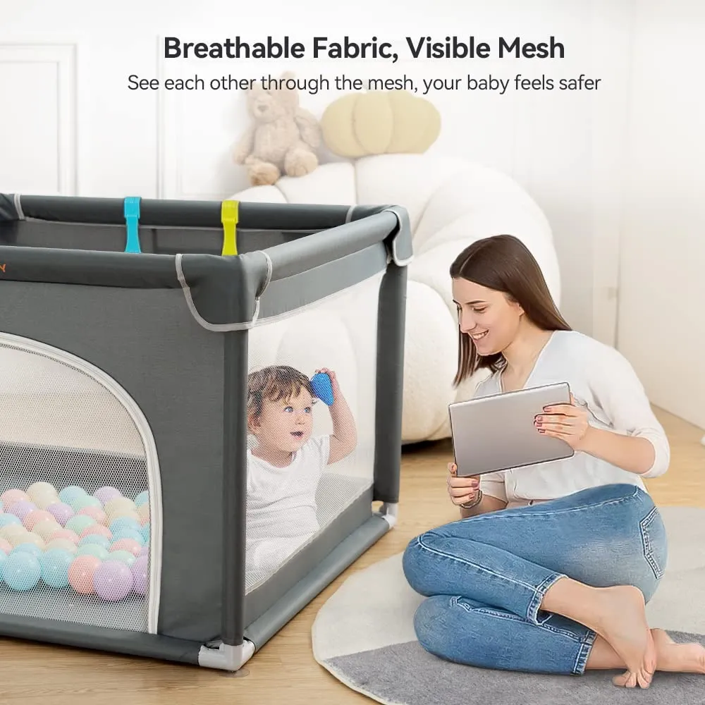 Baby Playpen - Dark Grey - Image 2