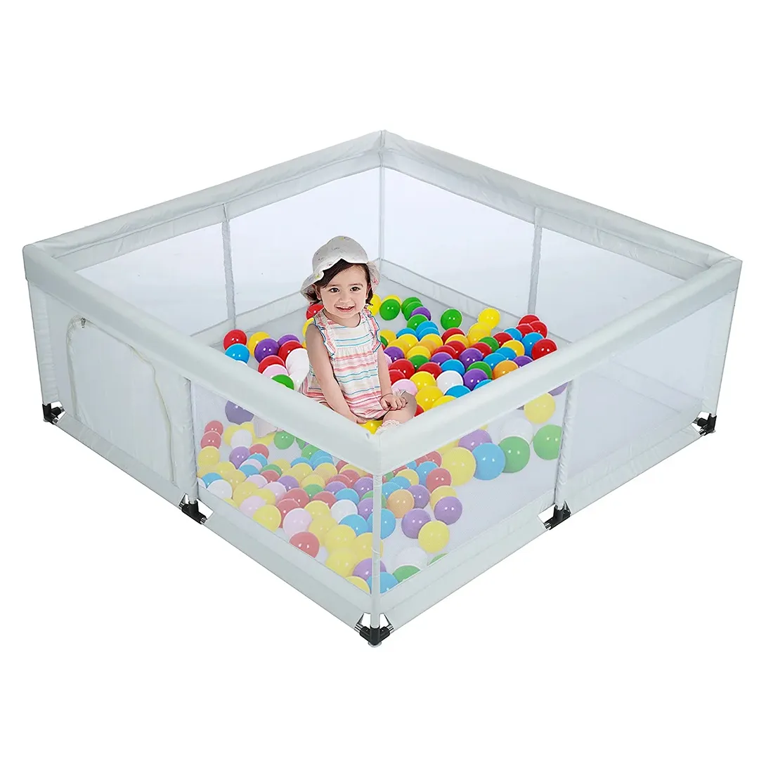 Baby Playpen for Toddler  Extra Large Baby Playard  Infant Safety Activity Center  Sturdy Babies Playpen with Anti-Slip Suckers  49x49x24.8inch/59x59x - Image 2