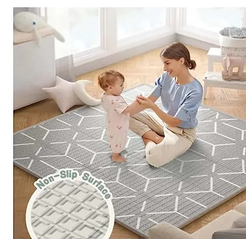 Baby Playpen with Mat - Small Portable Playpen for Infants and Toddlers (47 x 47 Inches) - Image 5
