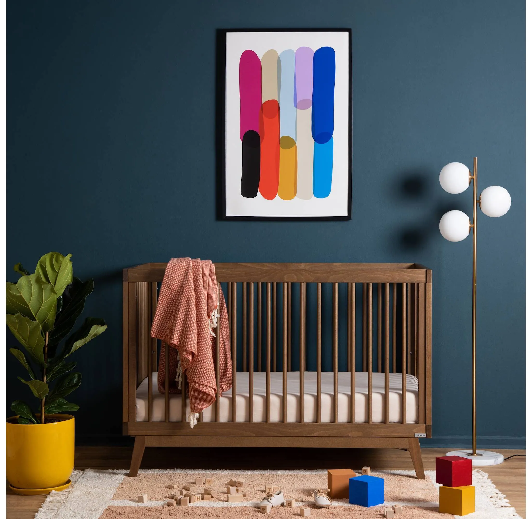 Baby Soho 3-in-1 Convertible Crib to Toddler Bed - Walnut - Image 3