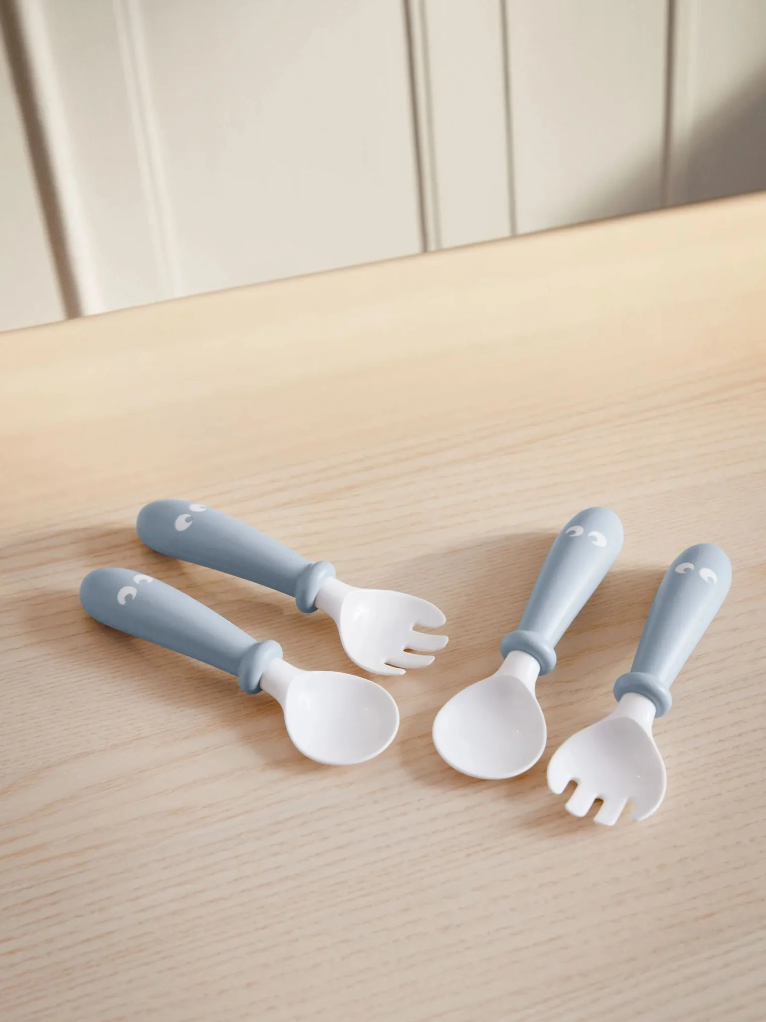 Baby Spoon and Fork Set - Powder Blue