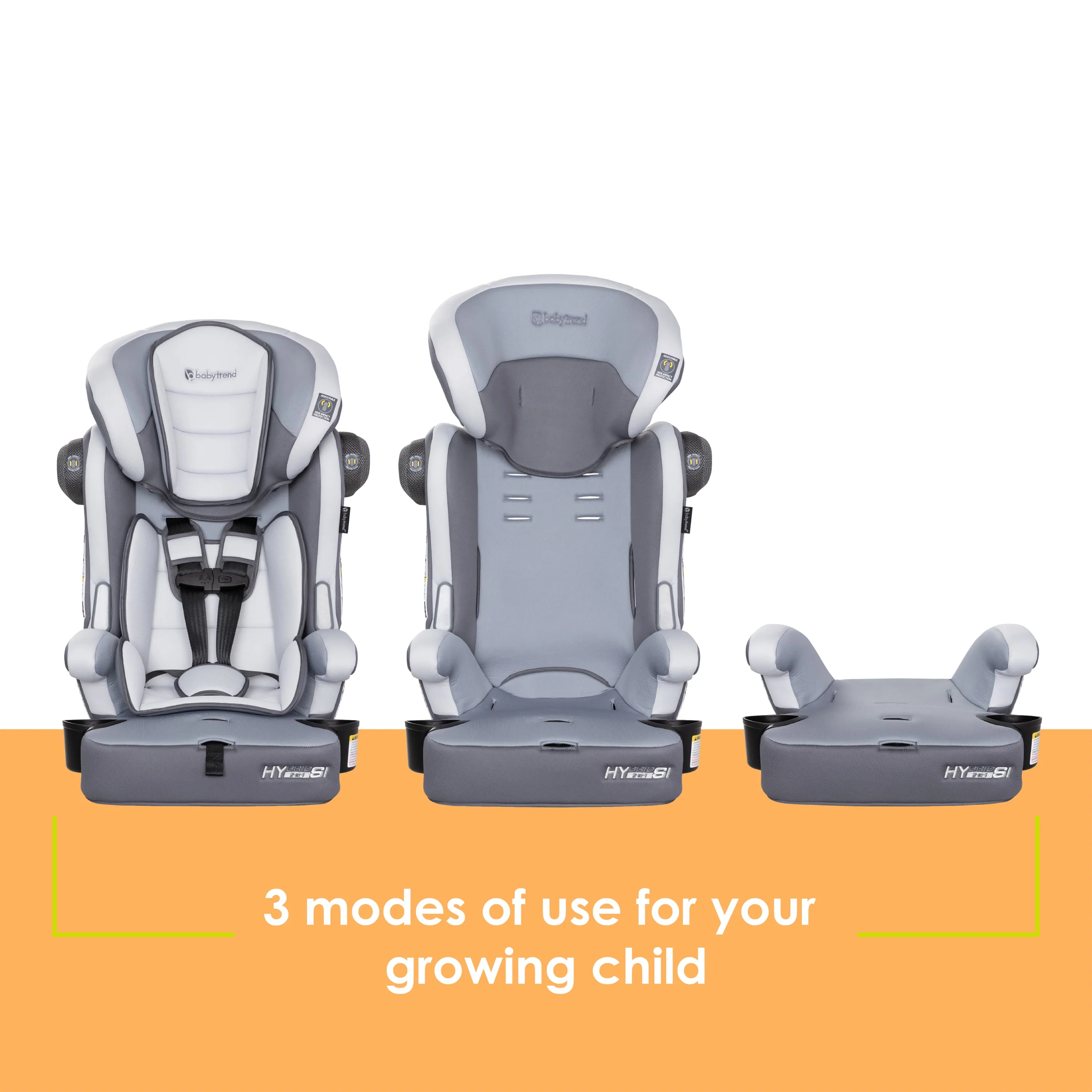 Baby Trend Hybrid SI 3-in-1 Combination Booster Car Seat - Desert Grey - Image 2