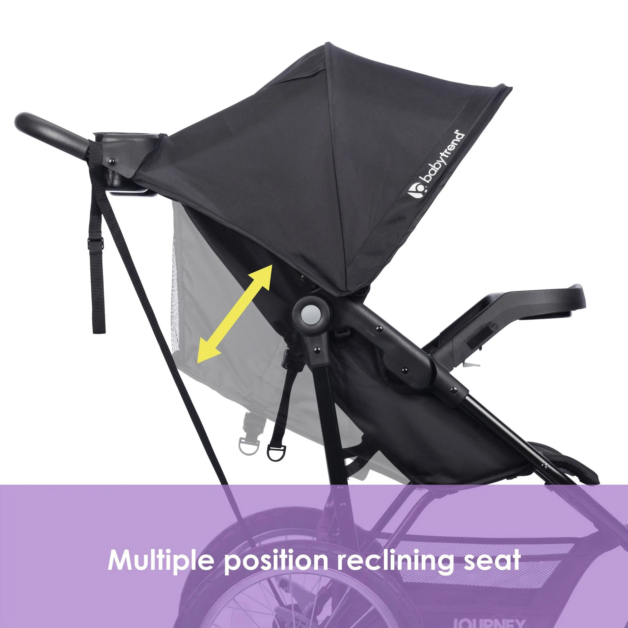 Baby Trend Journey Jogger Baby Stroller - Stellar Black - Image 2