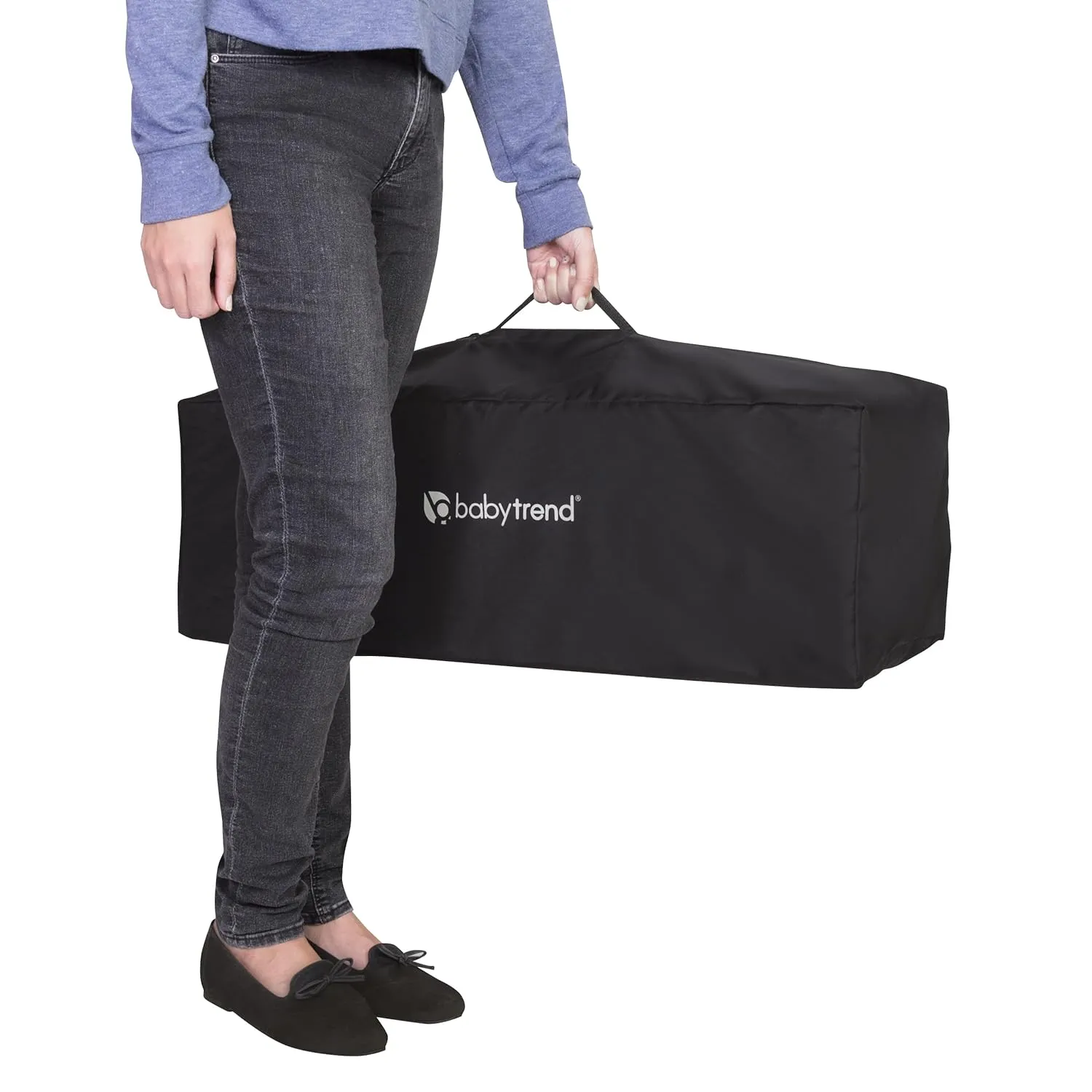 Baby Trend Portable Playard with Bassinet, Twinkle Grey Portable Playard Twinkle Grey
