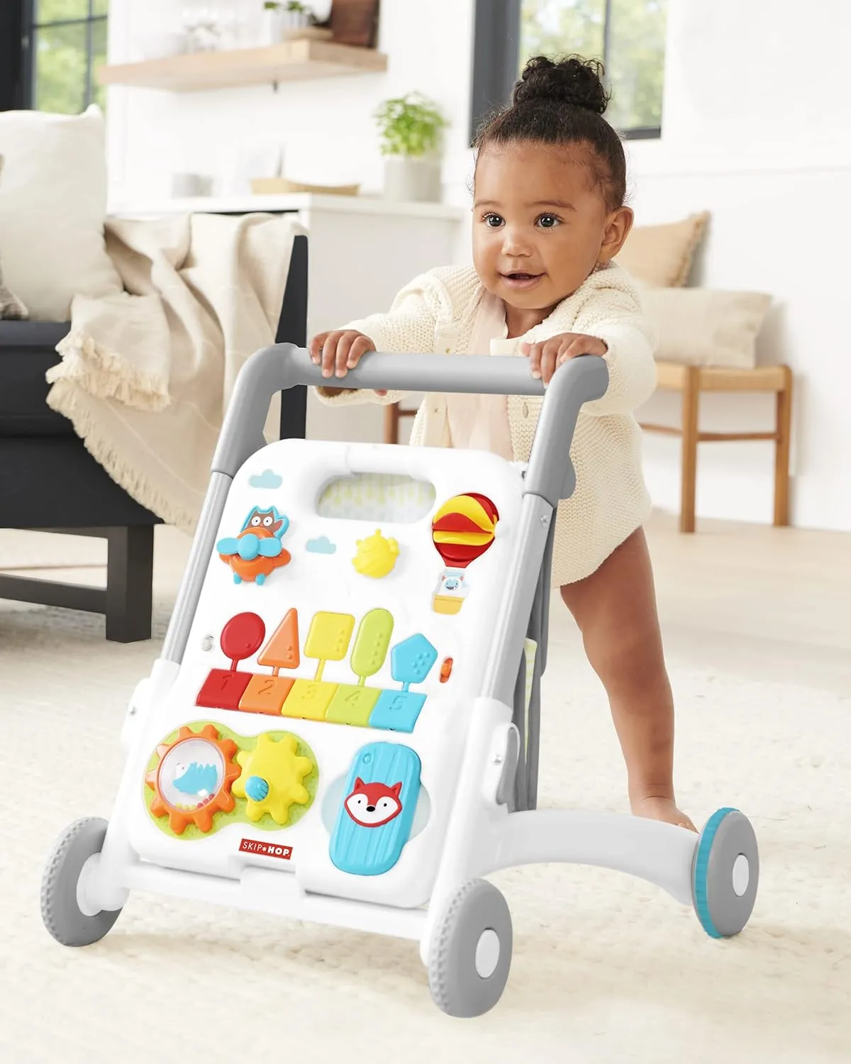 Baby Walker 4-in-1 Sit to Stand Convertible Light Up Music Toy (See description) - Image 3