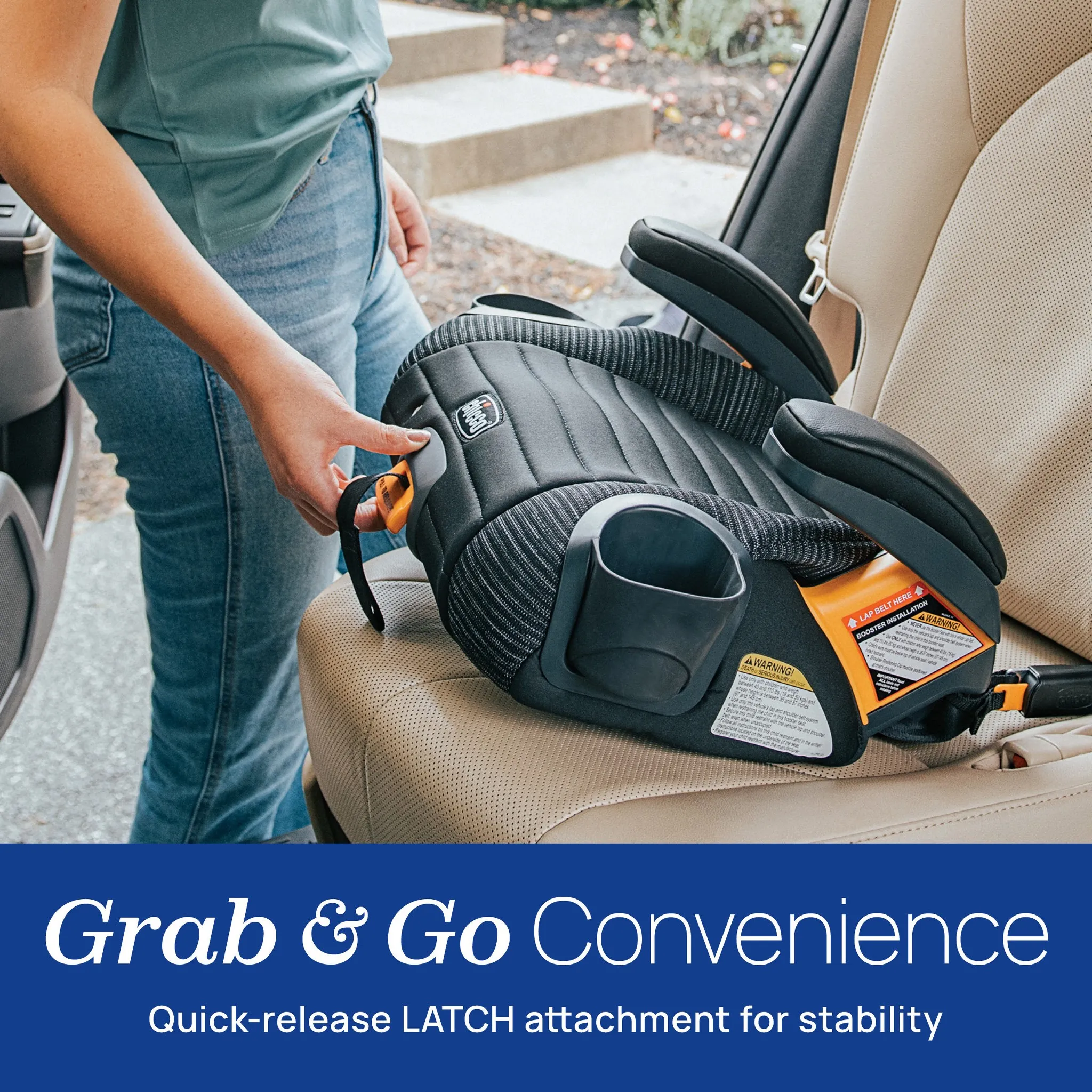 Backless Booster Car Seat - Obsidian - Image 2