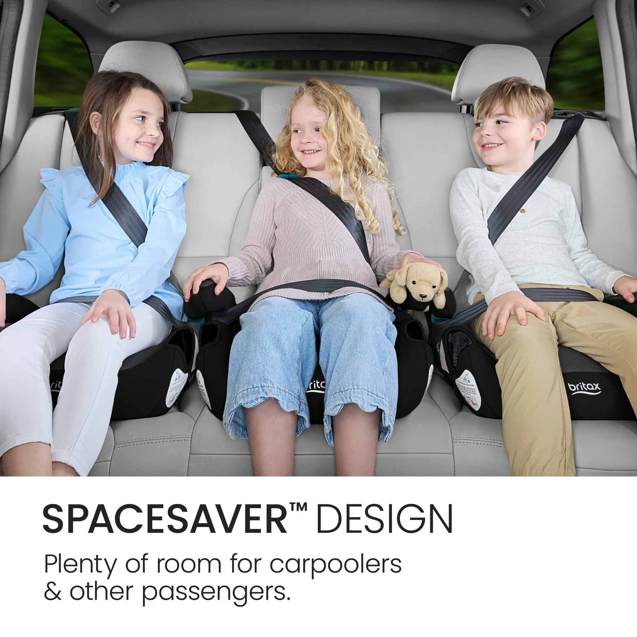 UpNGo Click Backless Booster Car Seat with Rigid Latch - Black - Image 5