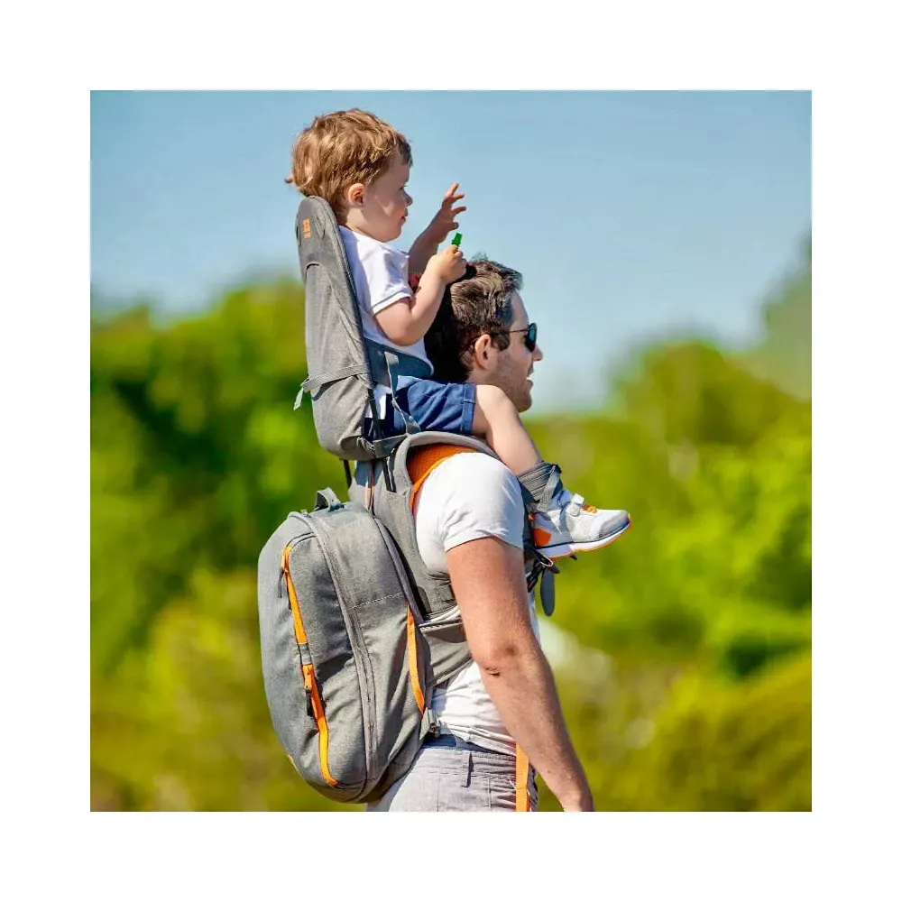 Backpack Baby Carrier - Gray Melange - Image 4