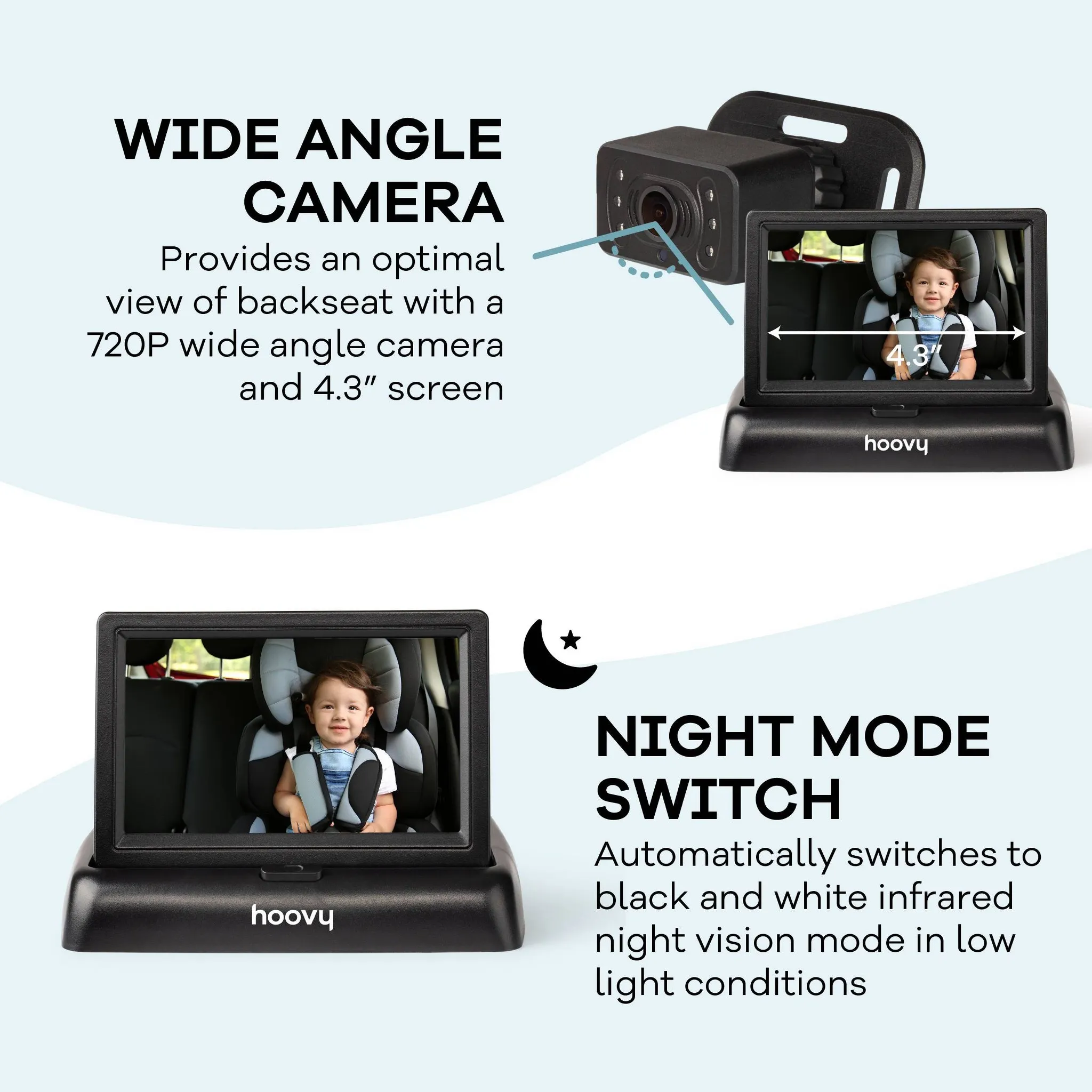 Backseat Baby Car Camera Monitor with HD Real Time Video - Image 4