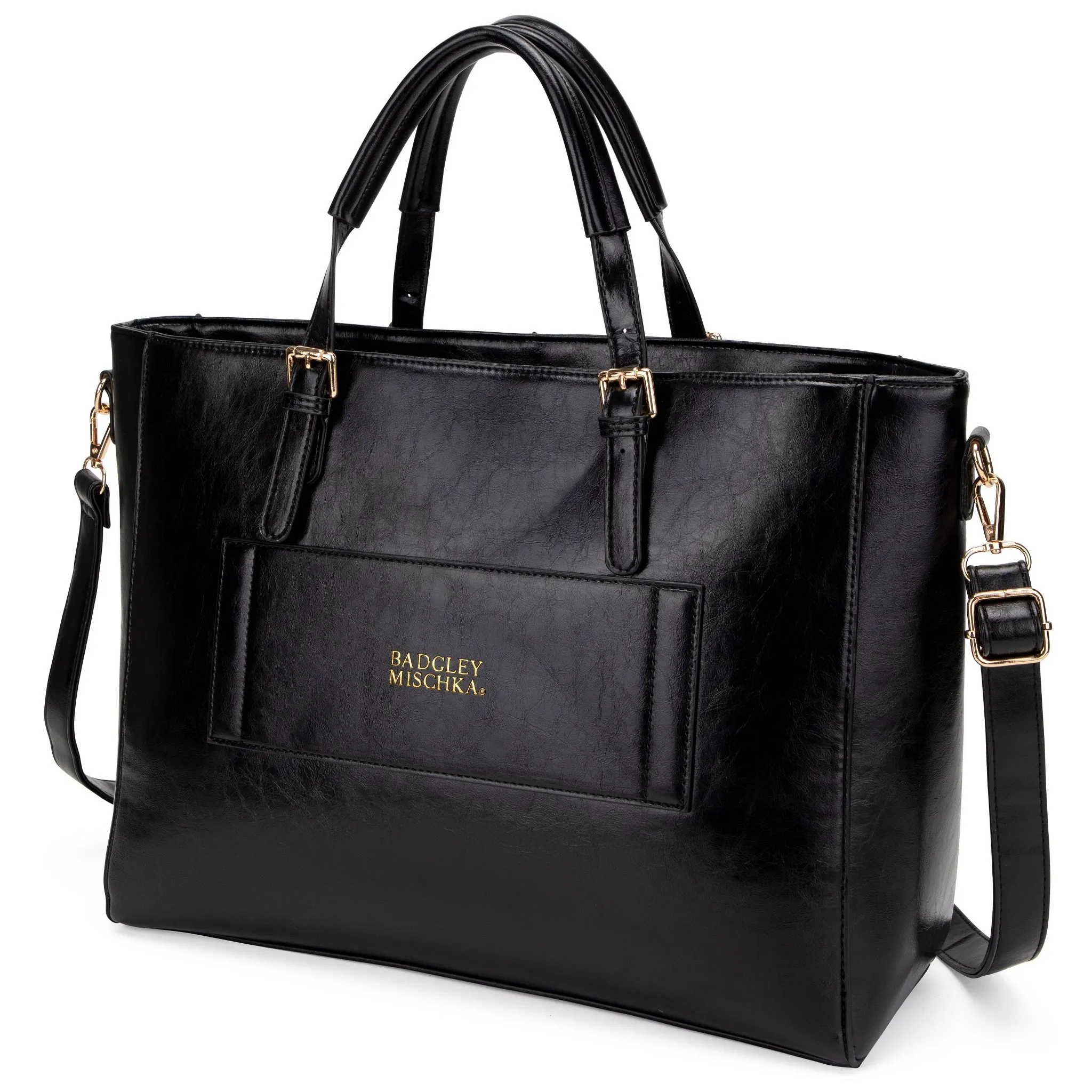 Badgley Mischka Julia Travel Weekender Bag - Black - Image 4