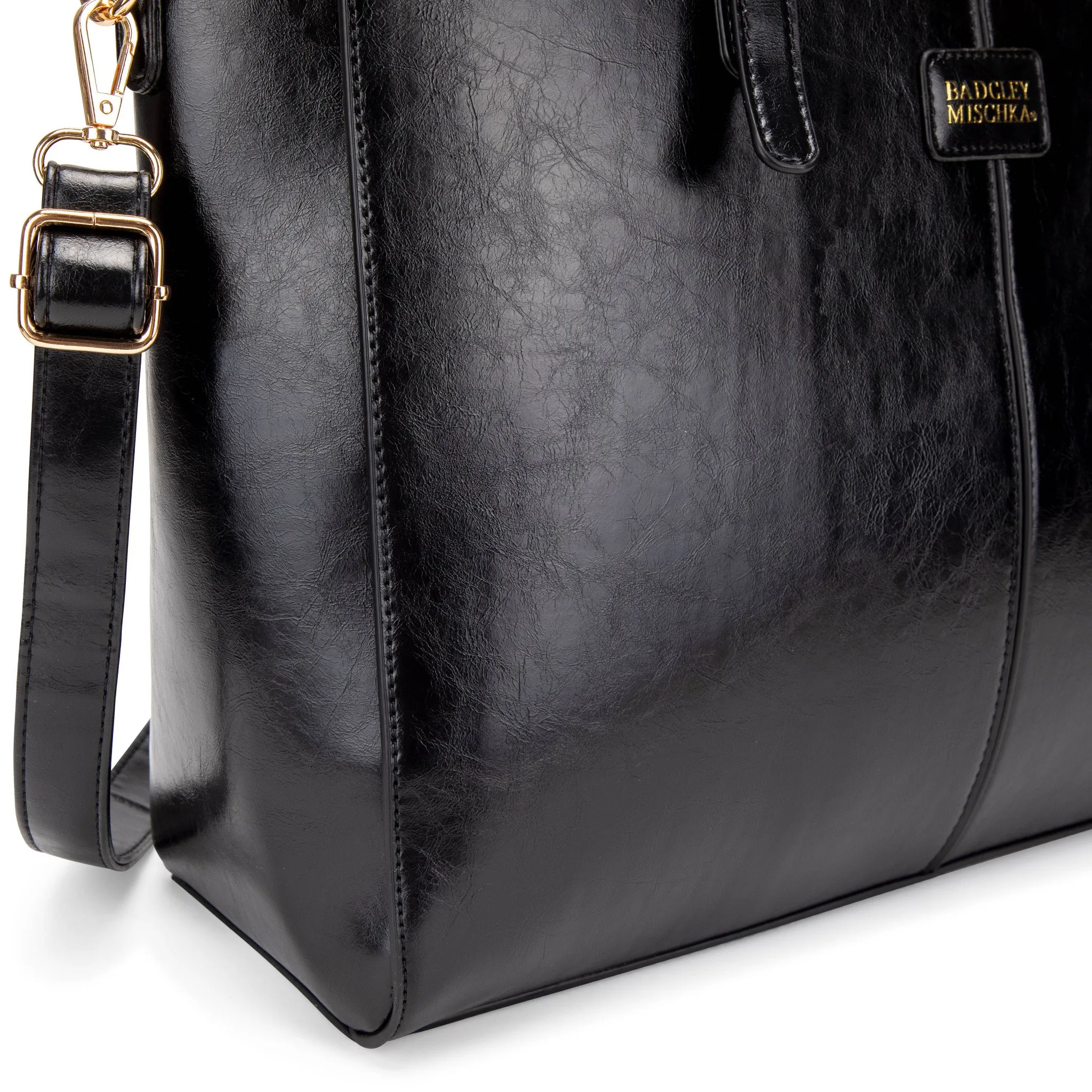 Badgley Mischka Julia Travel Weekender Bag - Black - Image 5