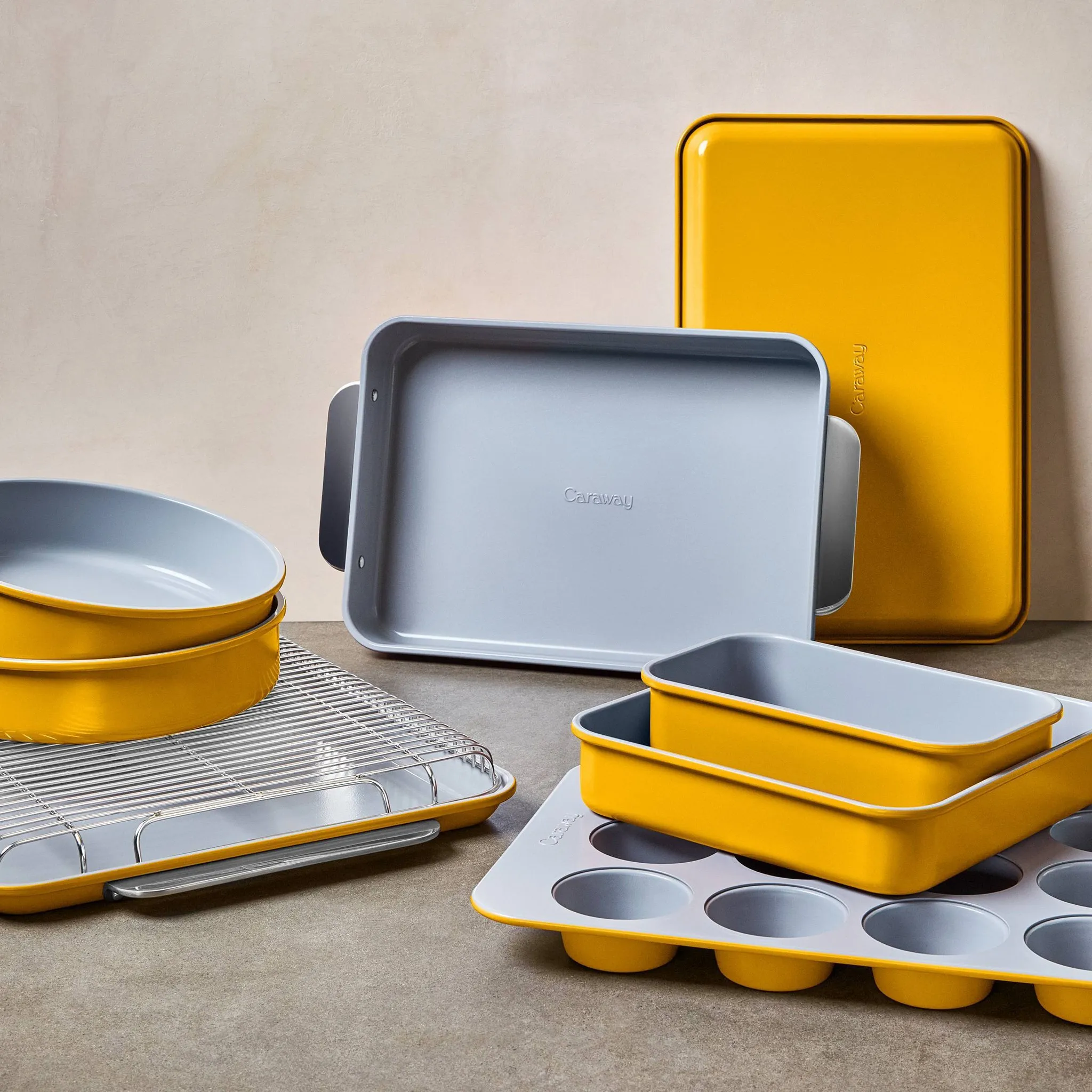Non-Stick Ceramic Complete Bakeware Set - Marigold - Image 3