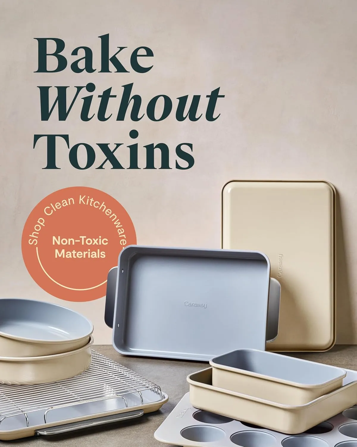Non-Stick Ceramic Complete Bakeware Set - Marigold - Image 4