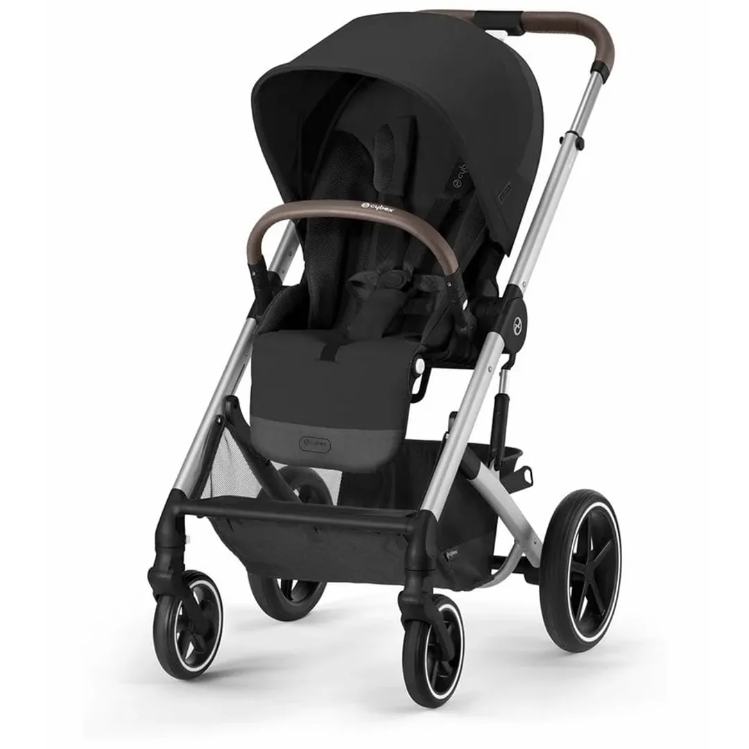 Balios S Lux Stroller - Silver Frame Moon Black Seat