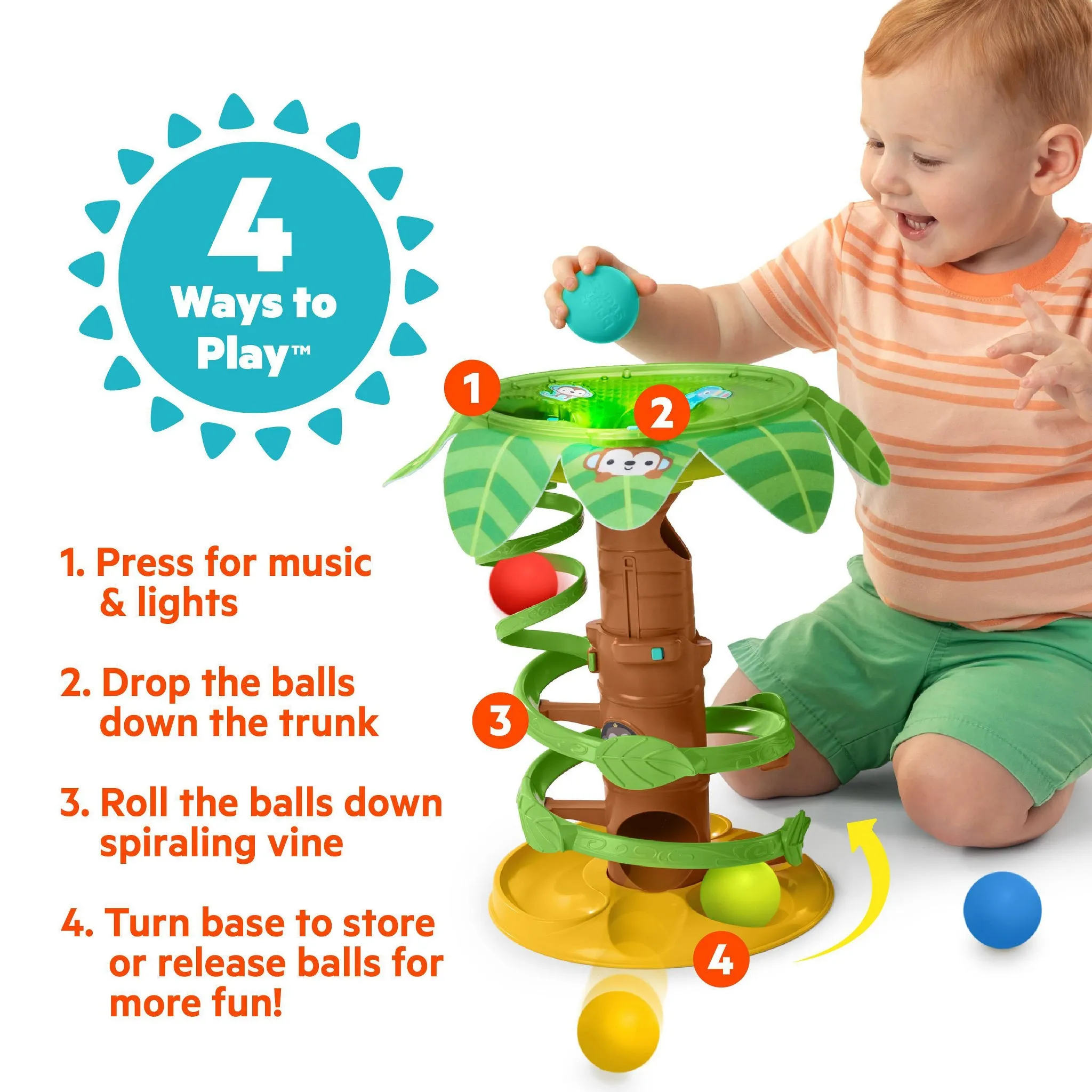 Ball Play Toy - Tropical - Image 2