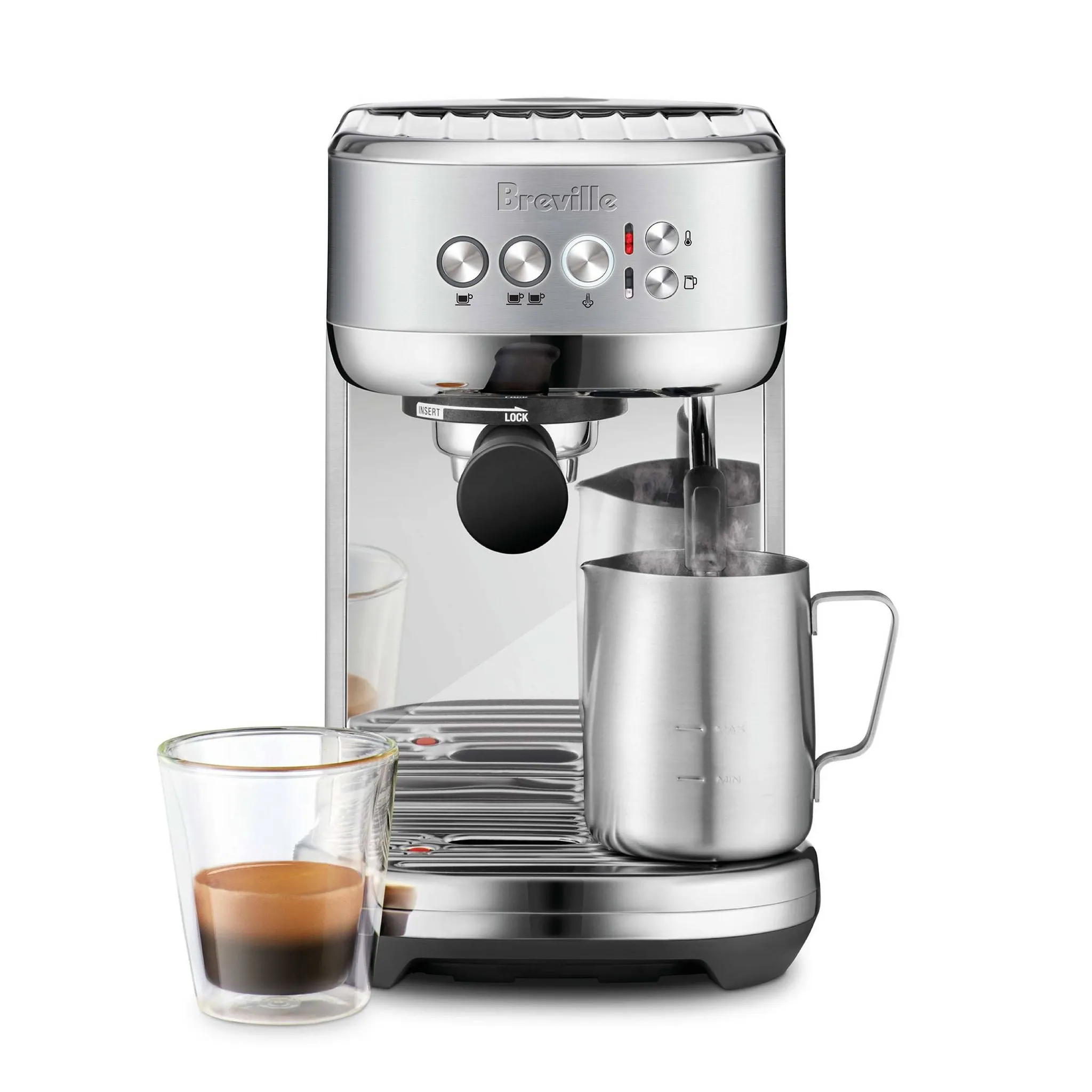 Bambino Plus Stainless Steel Espresso Maker- Silver - Image 2