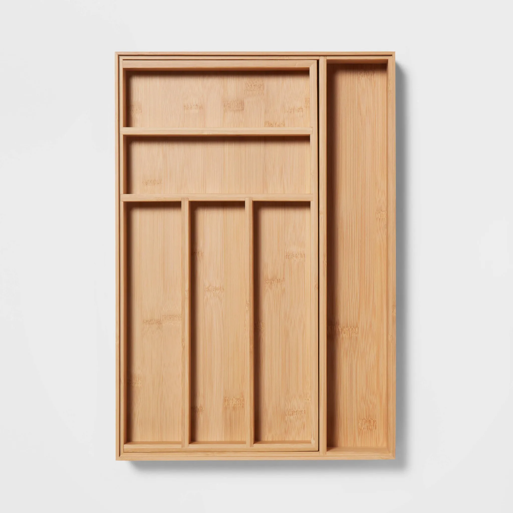 Bamboo 7 Compartment Drawer Organizer - Image 3