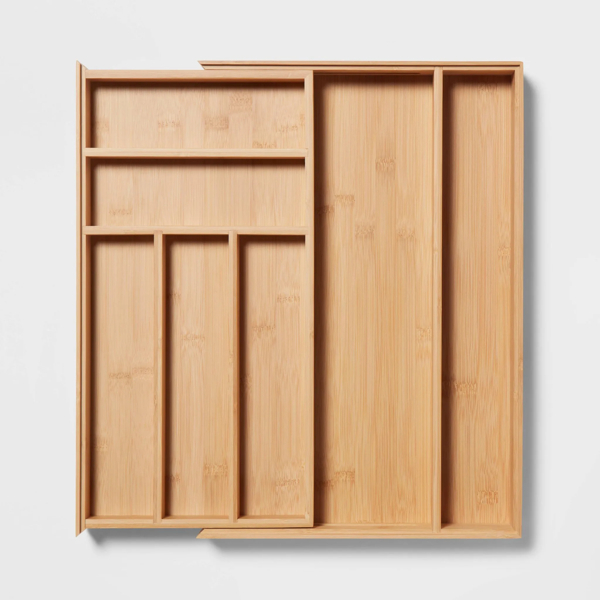 Bamboo 7 Compartment Drawer Organizer - Image 4