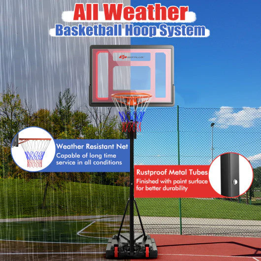 Basketball Hoop With 5-10 Feet Adjustable Height for Indoor Outdoor - Image 7